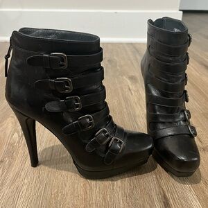 Black Strappy Heels Stuart Weitzman